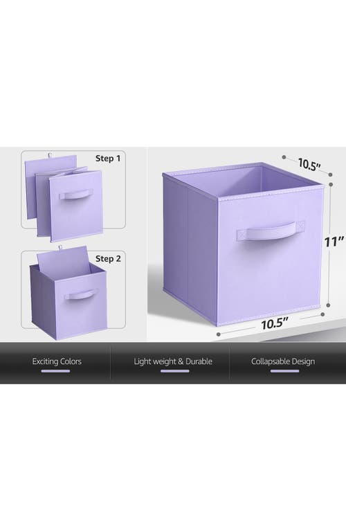 Sorbus 8-pack Foldable Storage Cube Bins In Light Pastels