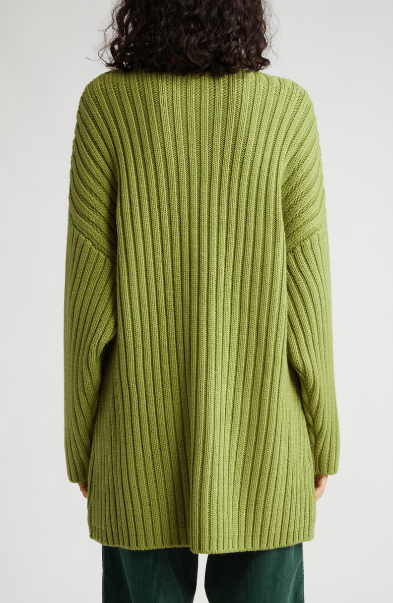 STAUD Linear Rib Merino Wool Sweater, Alternate, color, 