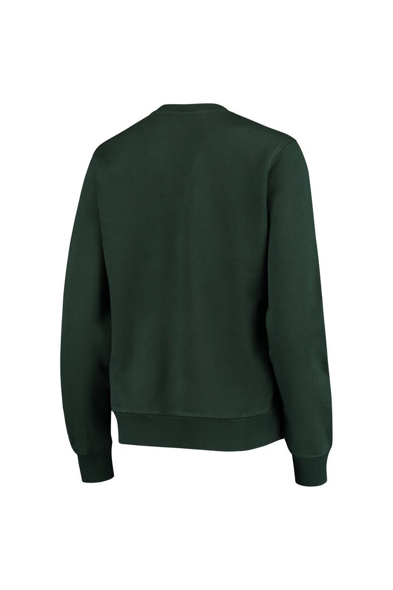 Women's Colosseum Green Michigan State Spartans Campanile Pullover Sweatshirt, Alternate, color, Green