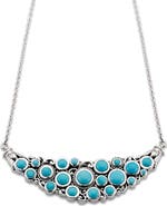 SAMUEL B. Sterling Silver Gemstone Bib Necklace