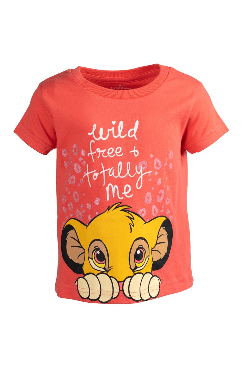 Lion King 2-Pack Short Sleeve T-Shirts, Alternate, color, Simba Nala Yellow