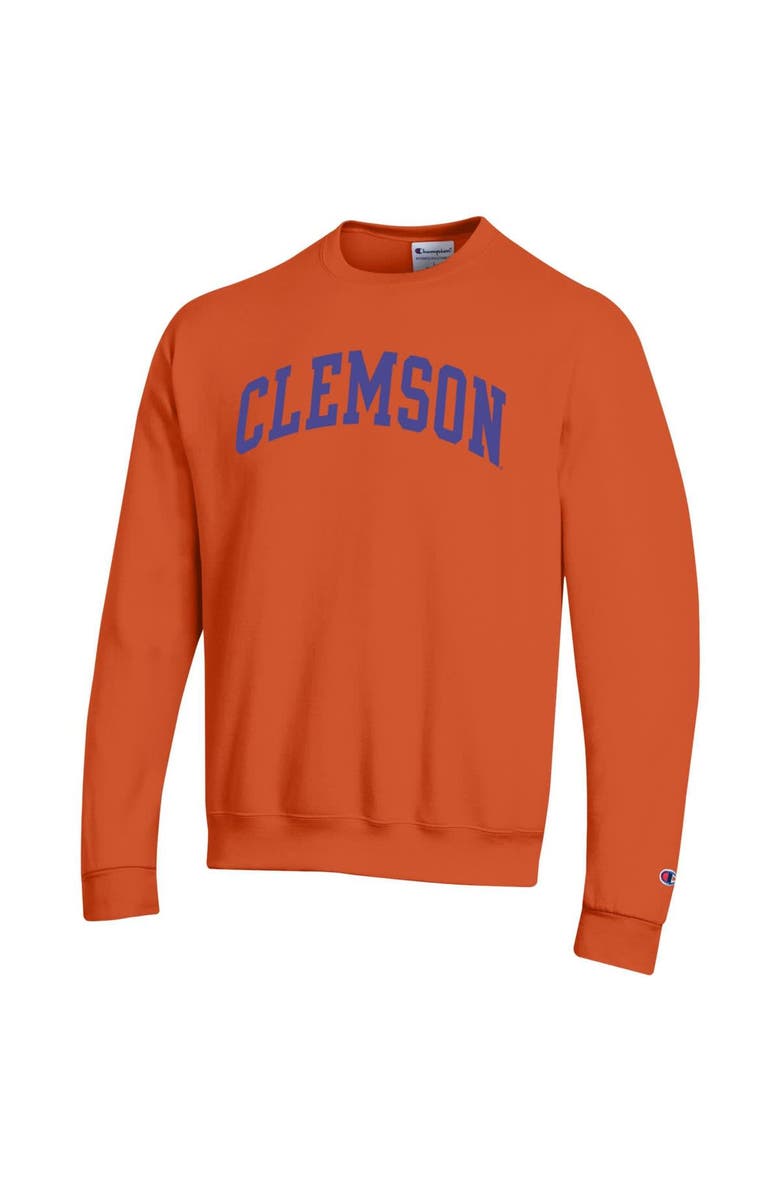Champion Men's Champion Orange Clemson Tigers Basic Arch Fleece Pullover Sweatshirt, Alternate, color, Orange