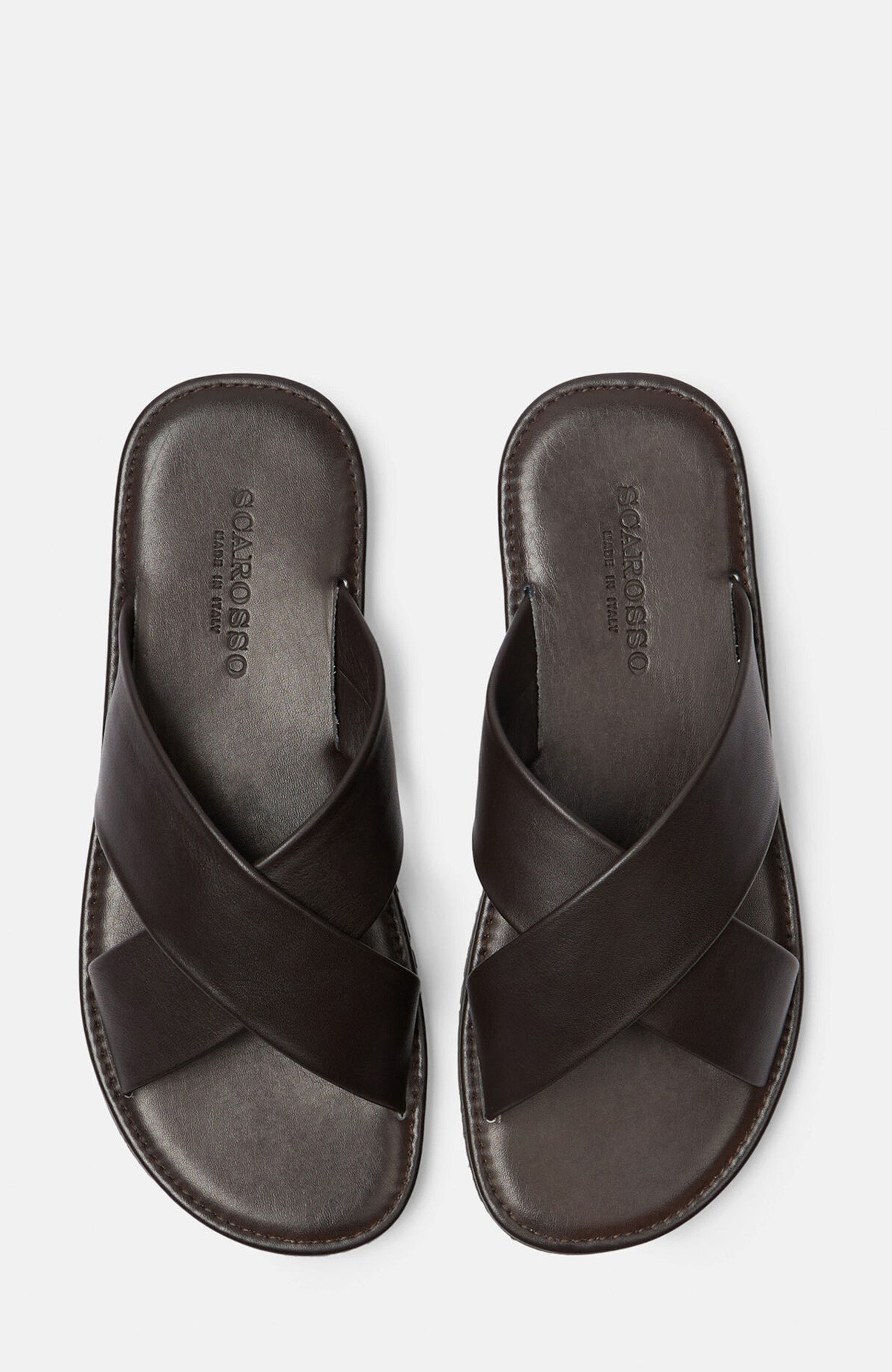 Adriano Sandals, Alternate, color, Brown calf