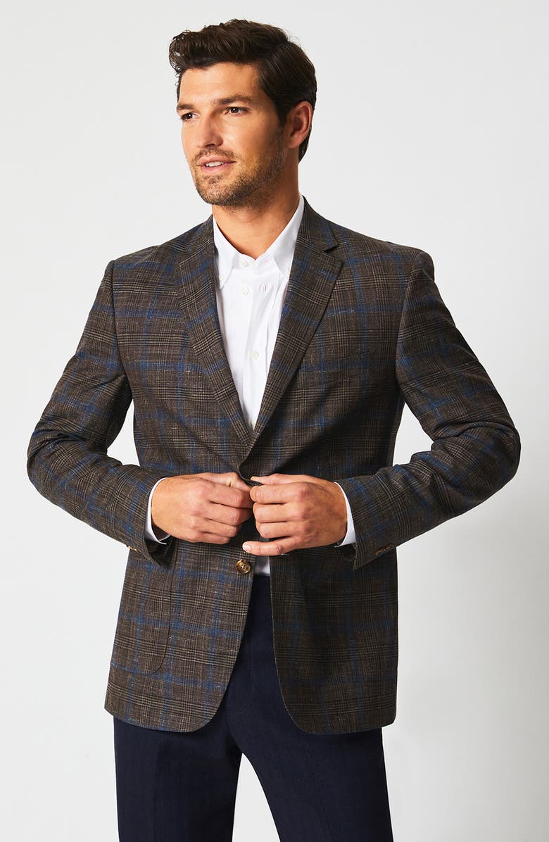 Billy Reid Plaid Virgin Wool Blend Sport Coat, Alternate, color, 