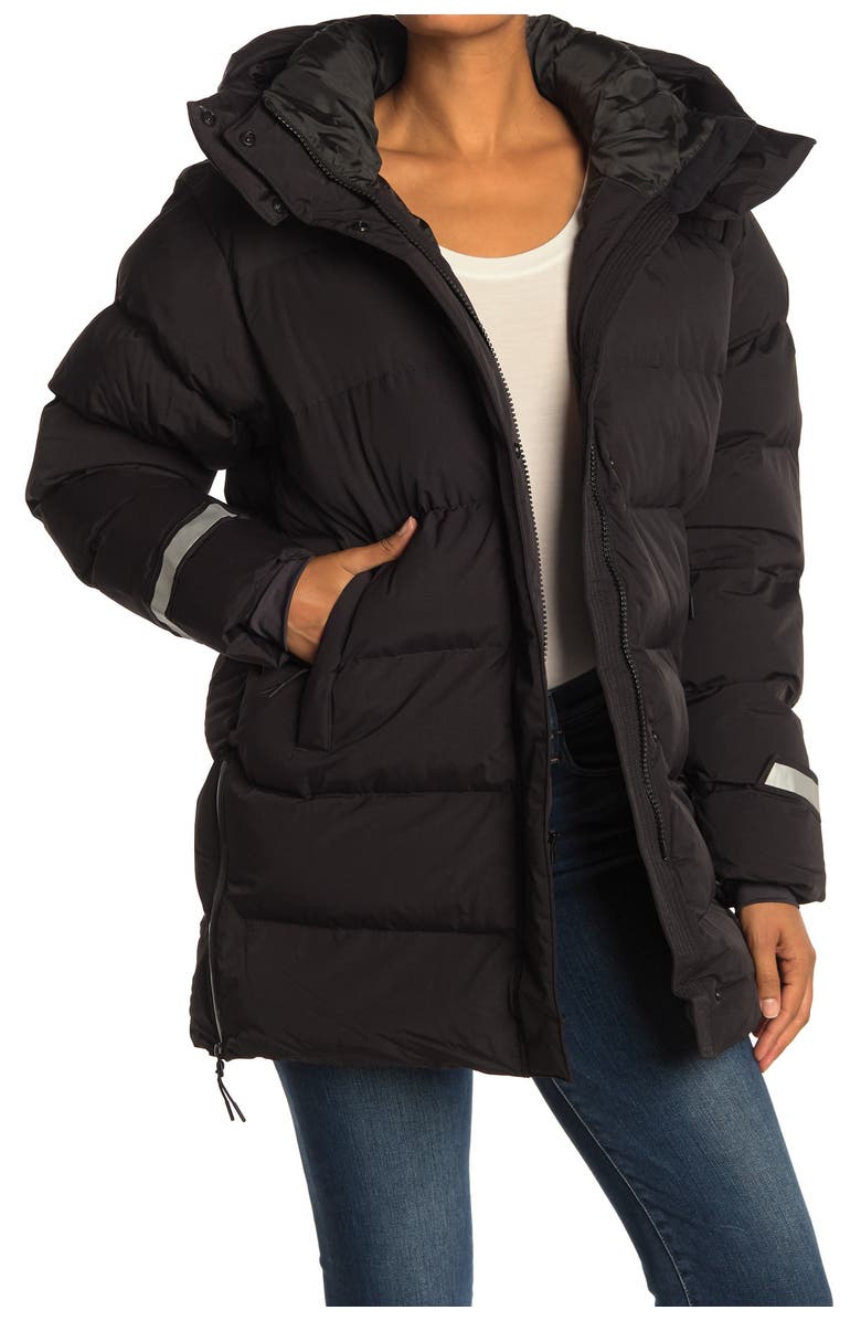 Helly Hansen Aspire Quilted Puffy Parka, Main, color, Black