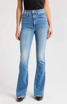 MOTHER The Outlaw Wedge Heel High Waist Slim Flare Jeans
