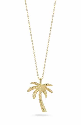 SPHERA MILANO Palm Tree Pendant Necklace
