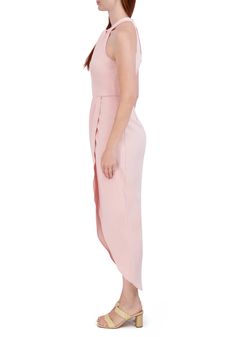 Knot Neck Halter Dress, Alternate, color, PINK/BLUSH