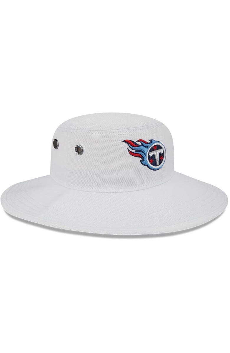 New Era Men's New Era White Tennessee Titans 2023 NFL Training Camp Panama Bucket Hat, Alternate, color, White