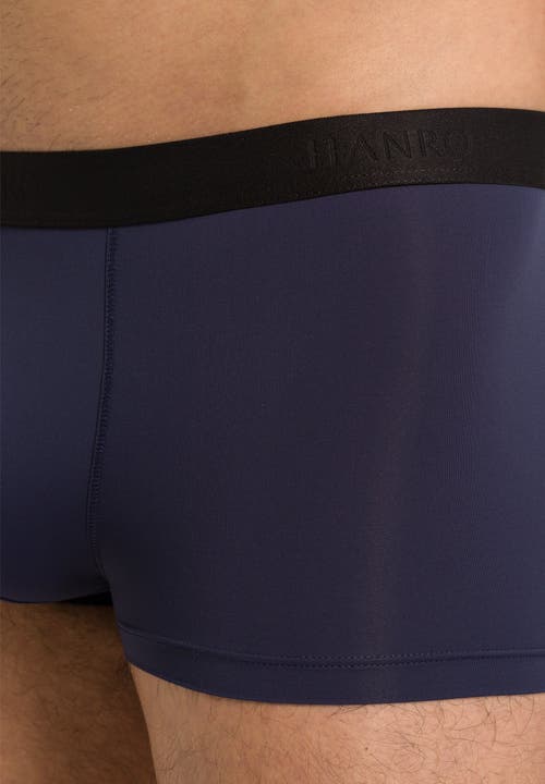 Hanro Micro Touch Boxer Brief In Midnight Navy