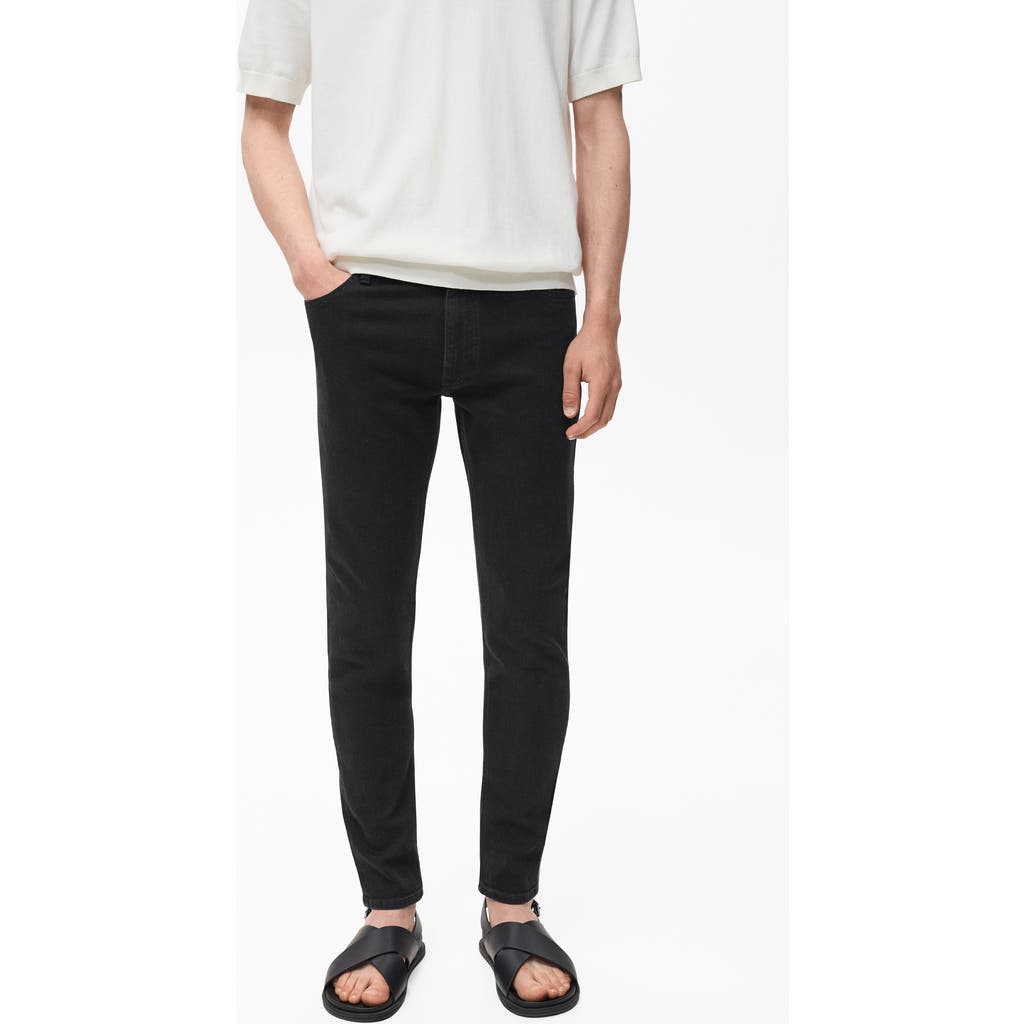 Mango Jude Skinny Jeans In Black