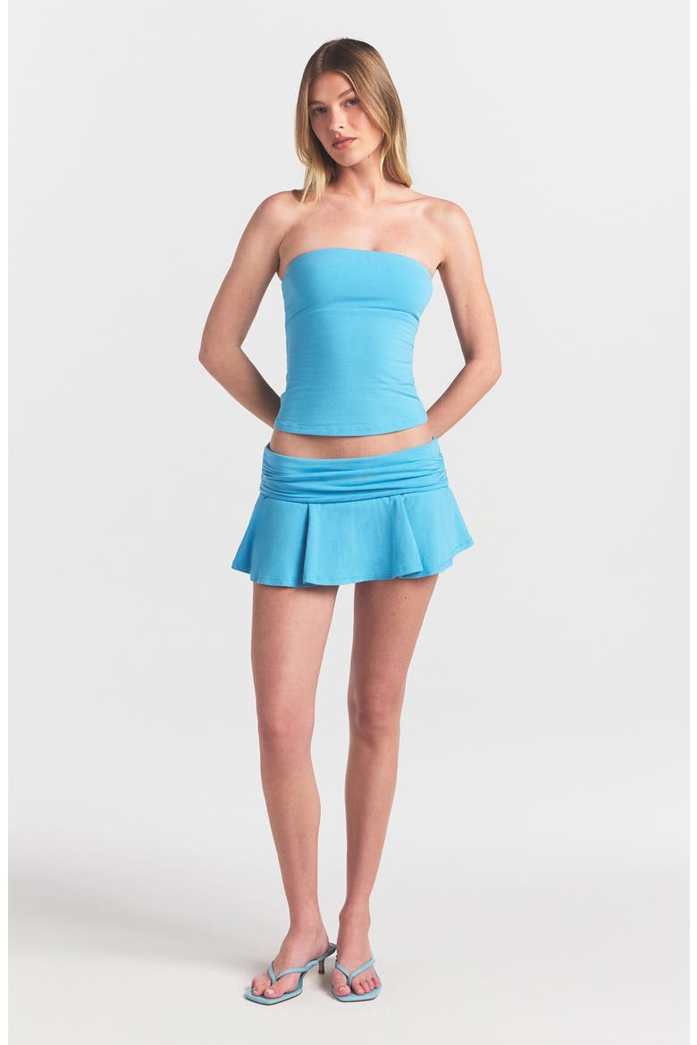 Stretch Cotton Jersey Tube Top, Alternate, color, WATER