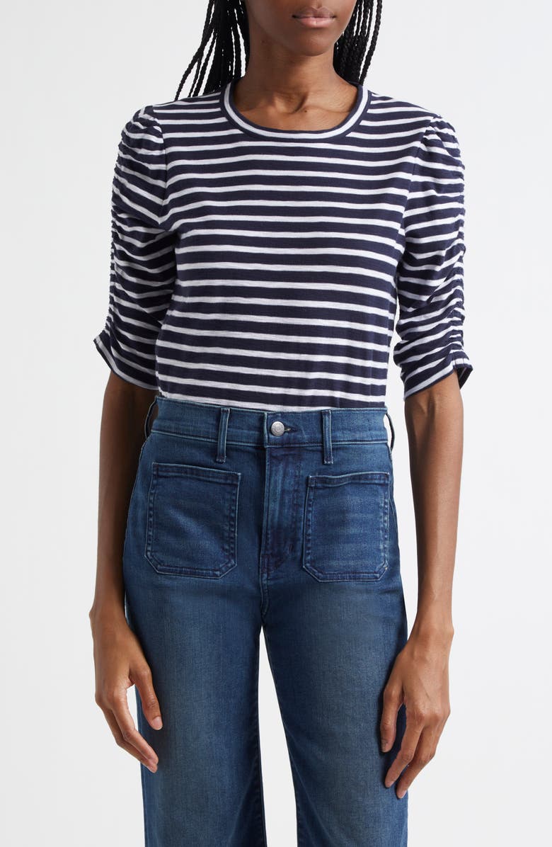 Veronica Beard Waldorf Stripe T-Shirt, Main, color, 