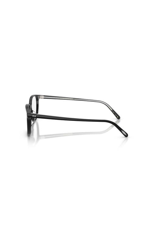 Oliver Peoples 53mm Square Optical Glasses In Black