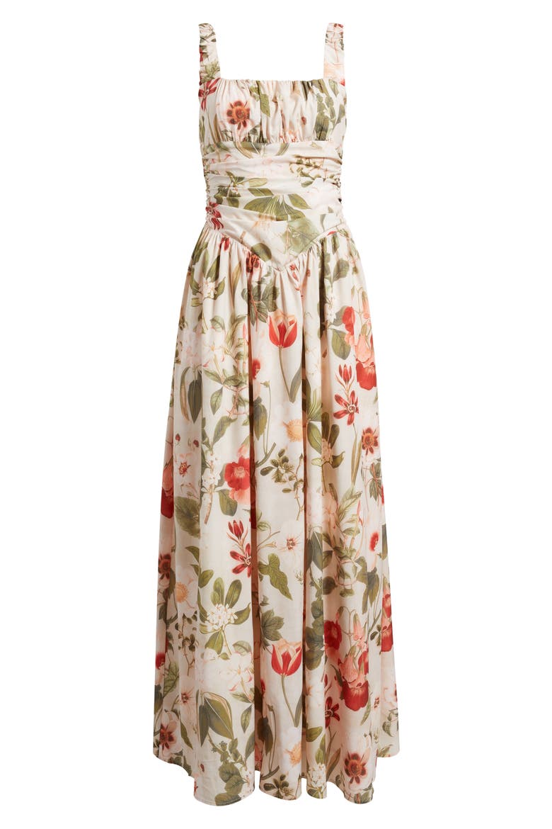 Cameron Floral Maxi Cocktail Dress, Alternate, color, MULTI FLORAL