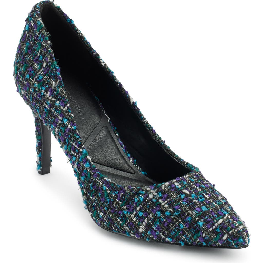 Karl Lagerfeld Paris Royale Ankle Strap Sandal In Black Multi