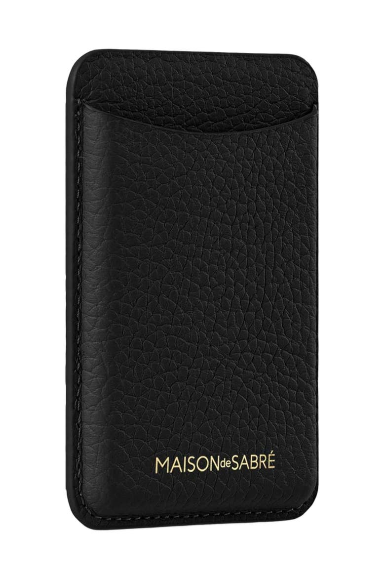 Leather MagSafe Wallet, Alternate, color, Black Caviar
