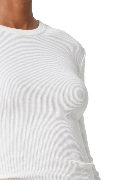 Citizen Of Humanity Citizens Of Humanity Pilar Long Sleeve Recycled Cotton Waffle Knit T-shirt In Pashmina