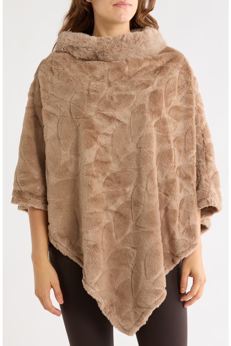 Cowl Neck Poncho, Main, color, TAUPE