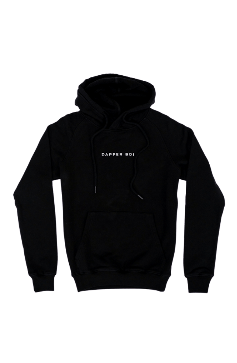 Dapper Boi Black Pullover Hoodie, Main, color, 