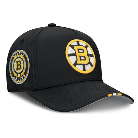 Men's Fanatics Black Boston Bruins 2025 NHL Draft Authentic Pro On-Stage Podium A-Frame Adjustable Hat