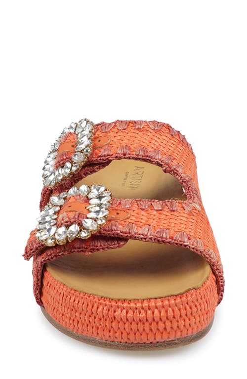 Zigi Artisan Rad Platform Sandal In Orange