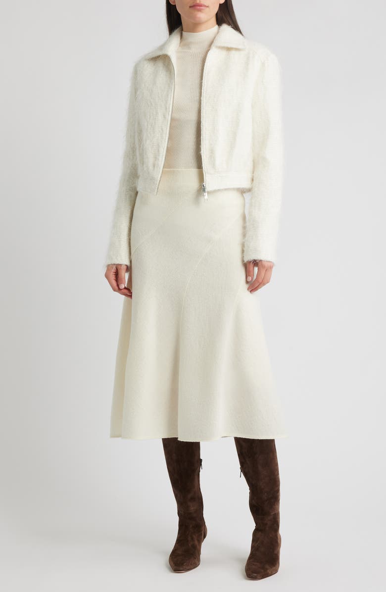 BOSS Jocalen Textured Jacket, Main, color, Soft Cream