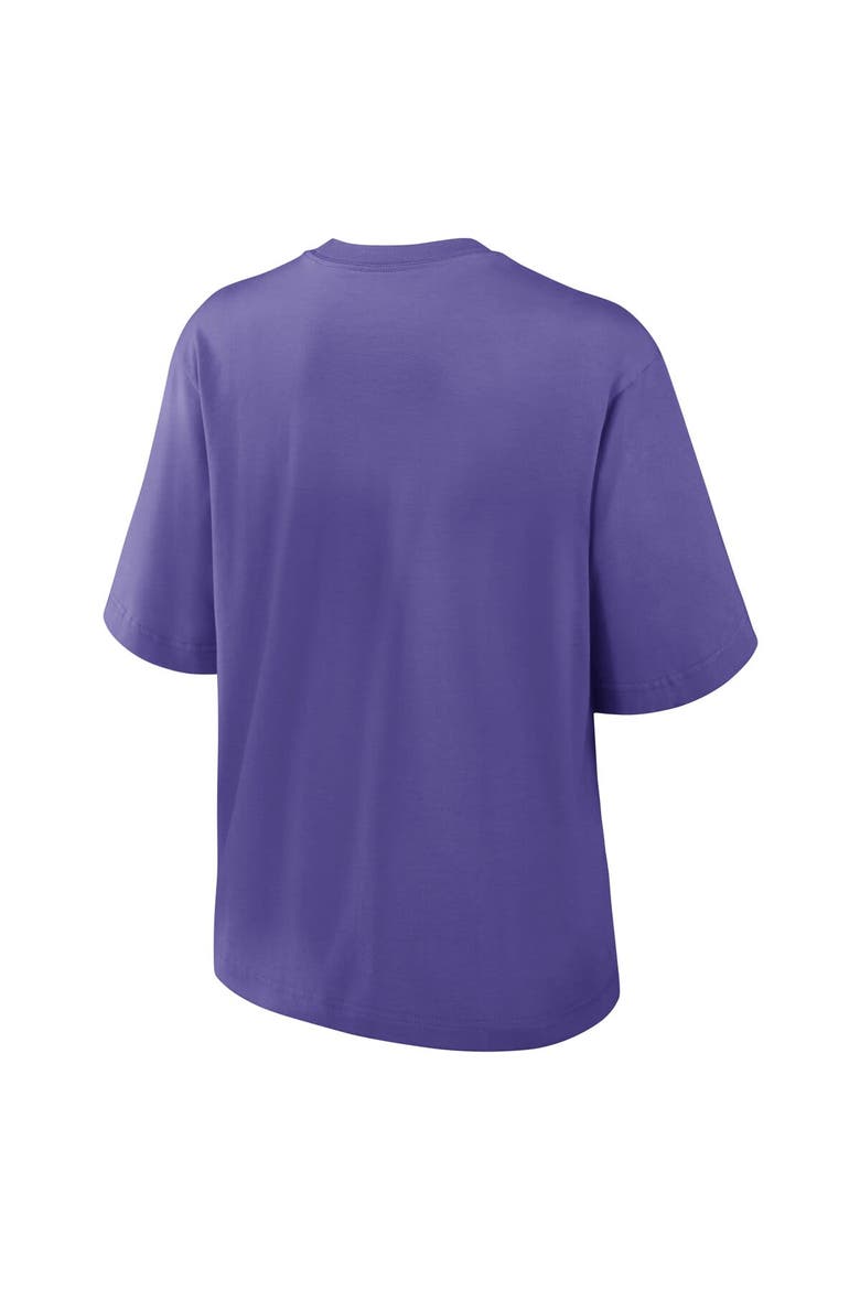 Women's Nike Purple Baltimore Ravens Glory Arch Boxy T-Shirt, Alternate, color, Purple