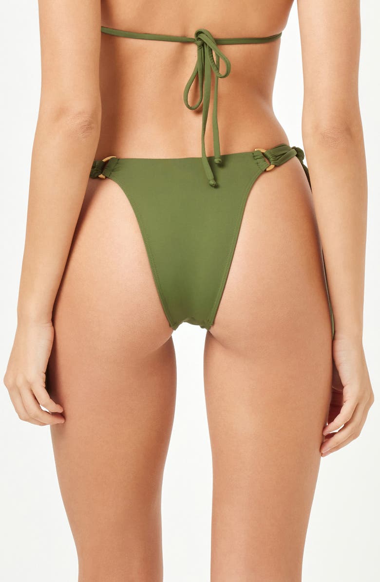 LSPACE Kiki Tanga Side Tie Bikini Bottoms, Alternate, color, Jungle