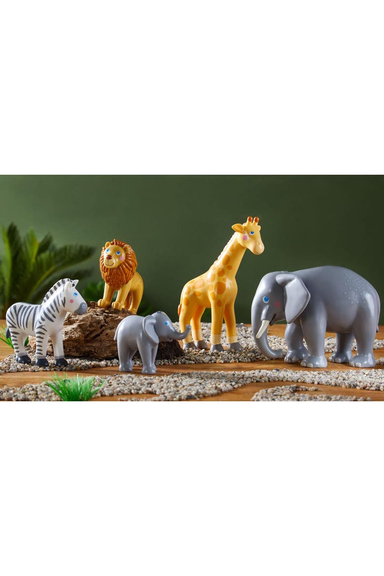 Little Friends Elephant - Chunky Plastic Zoo Animal Toy Figure, Alternate, color, Multi