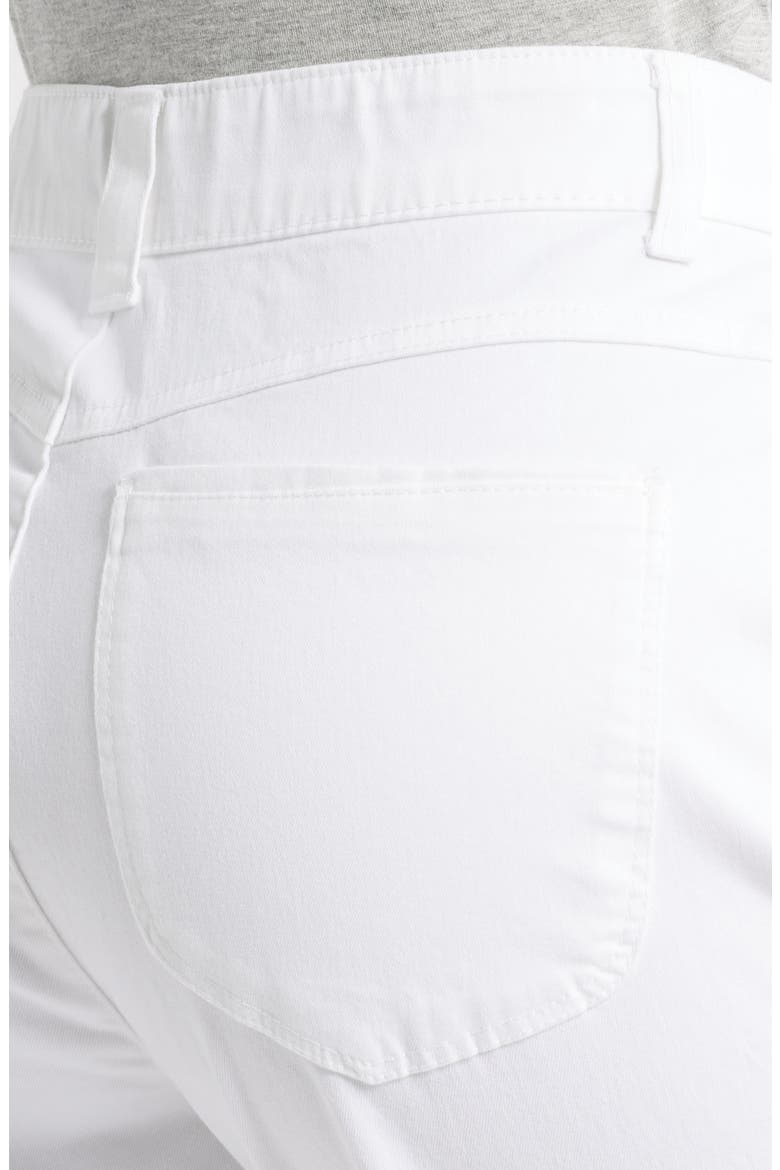 Skyrise Slim Straight Leg Twill Pants, Alternate, color, WHITE