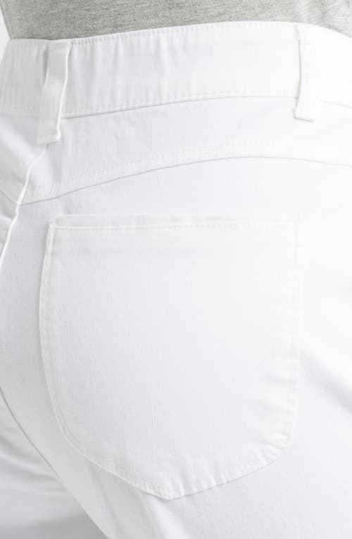 Wit & Wisdom Skyrise Slim Straight Leg Twill Pants In White