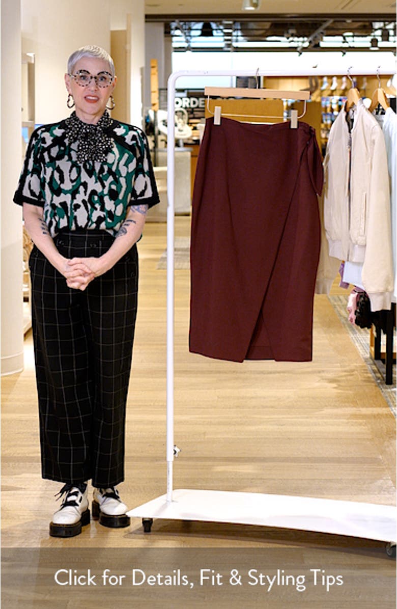 Midi Wrap Skirt, sales video thumbnail