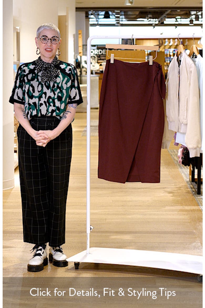 Midi Wrap Skirt video