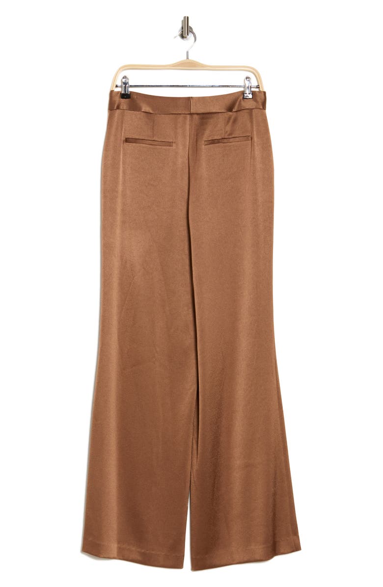 Alice + Olivia Calvin Satin Wide Leg Pants, Alternate, color, 