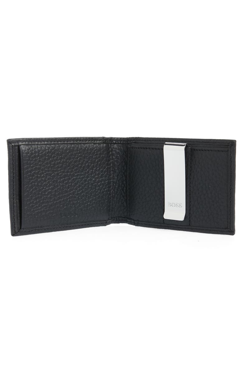 BOSS Crosstown Leather Money Clip Card Case, Alternate, color, 