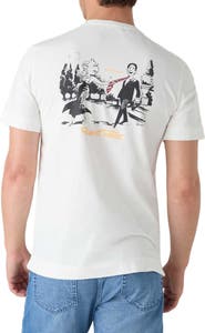 Robert Talbott Stretch Jersey Graphic Dean Tee