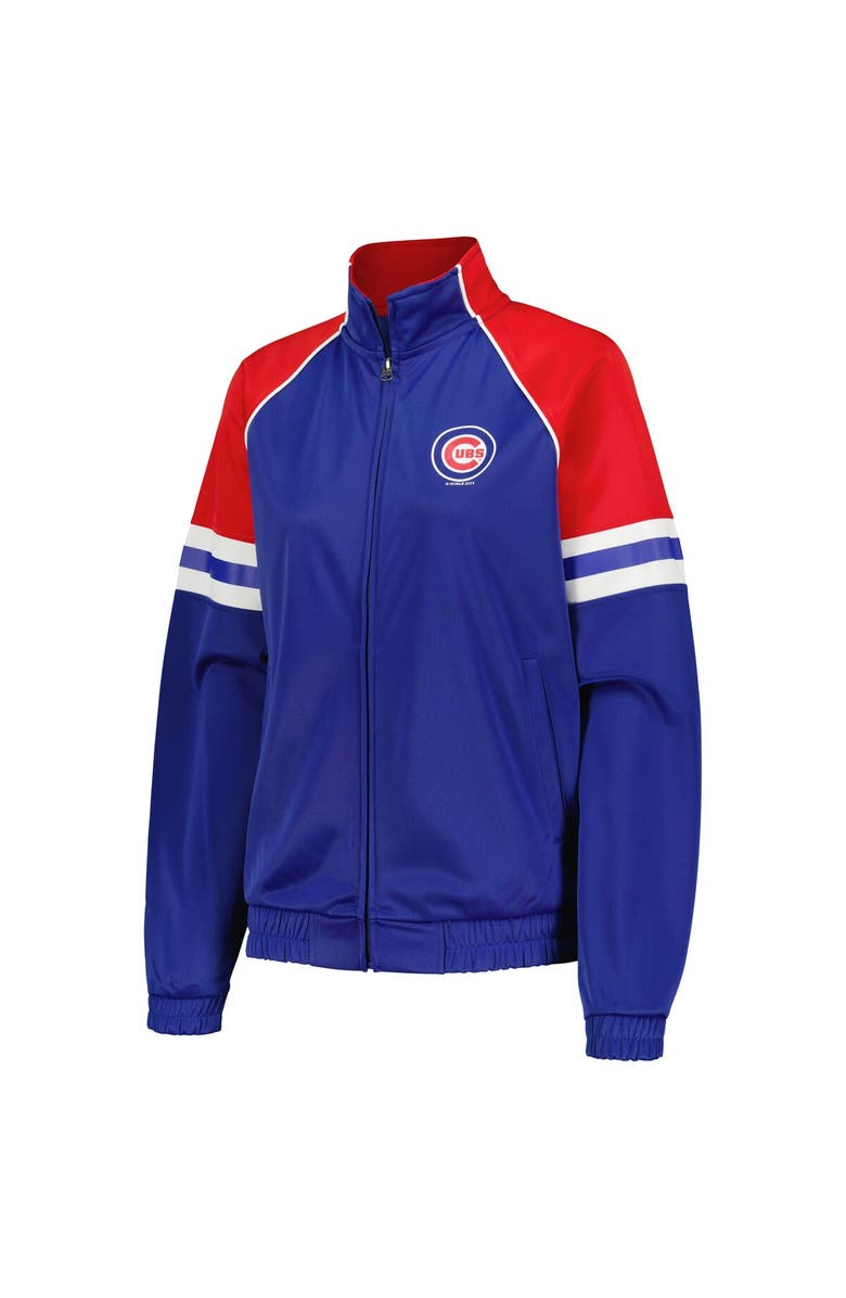 G-III 4HER BY CARL BANKS Women's G-III 4Her by Carl Banks Royal Chicago Cubs First Place Raglan Full-Zip Track Jacket, Alternate, color, Royal