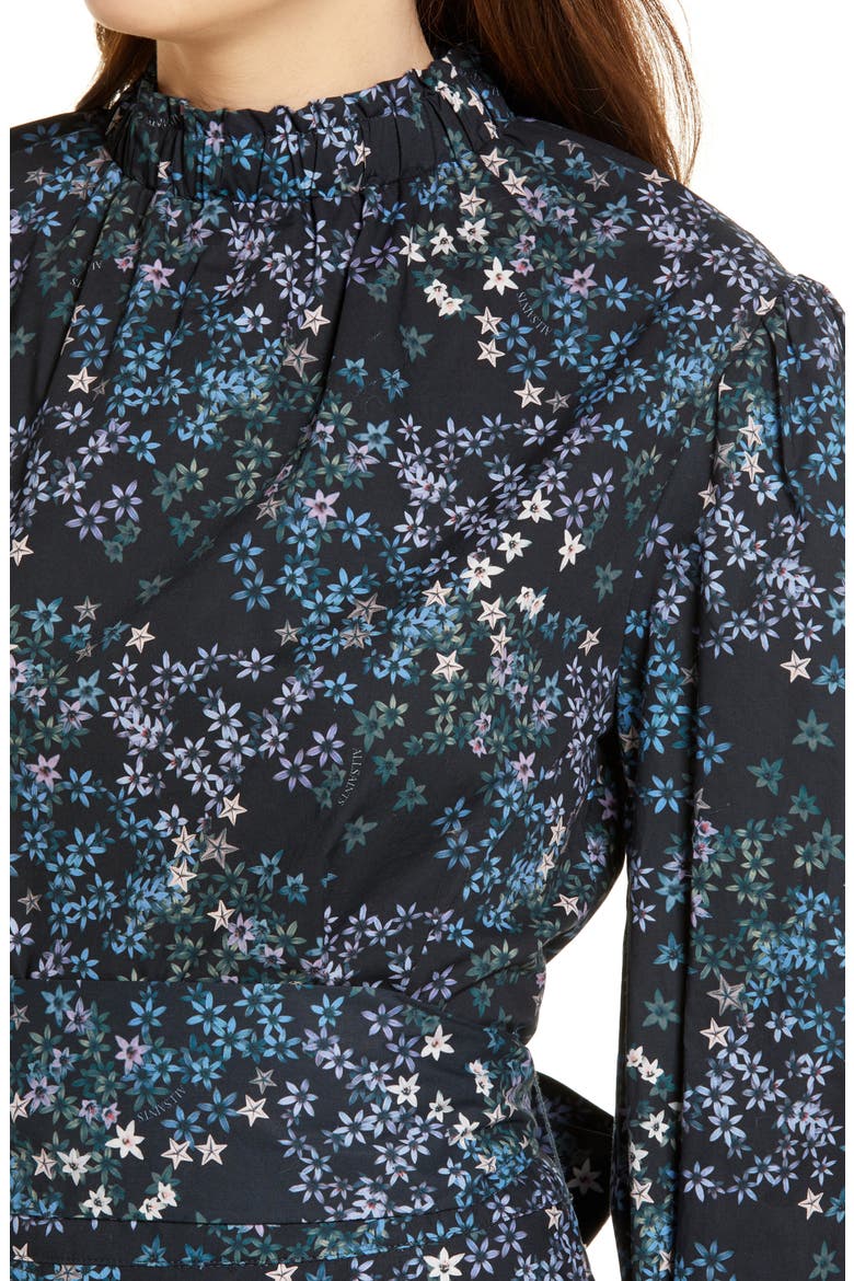 Women's Luna Asgard Long Sleeve Minidress, Alternate, color, BLACK