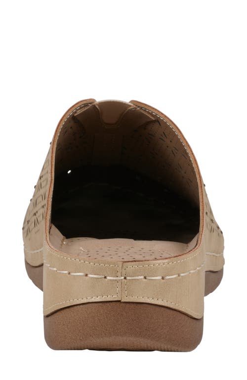 Gc Shoes Vale Laser Cut Wedge Mule In Brown