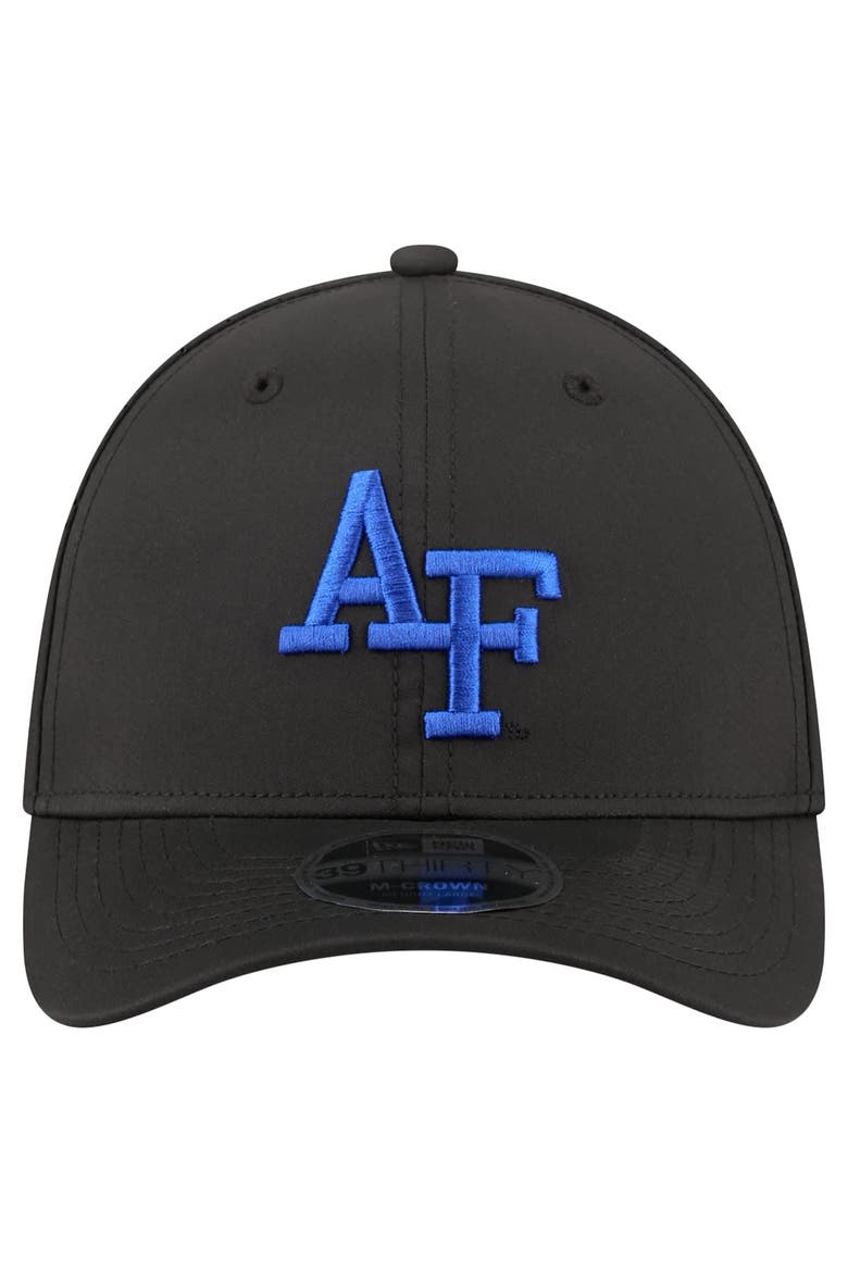 Men's New Era  Black Air Force Falcons 39THIRTY M-Crown Flex Fit Hat, Alternate, color, Black