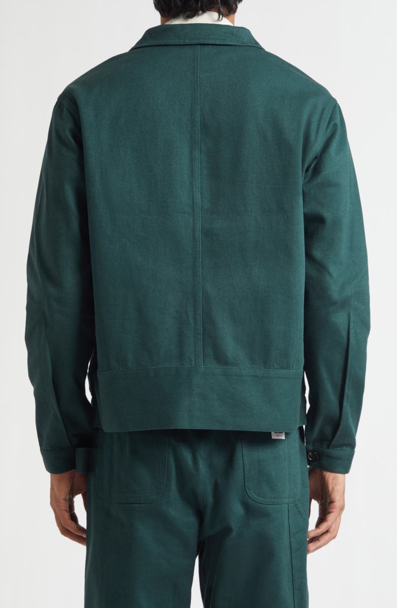 Bode Knolly Brook Cotton Jacket, Alternate, color, Dark Green