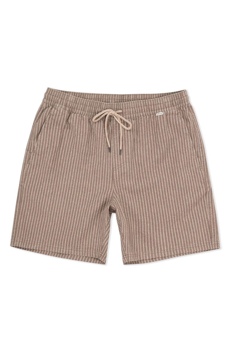 Hurley Raleigh Volley Stripe Cotton & Linen Drawstring Shorts, Alternate, color,