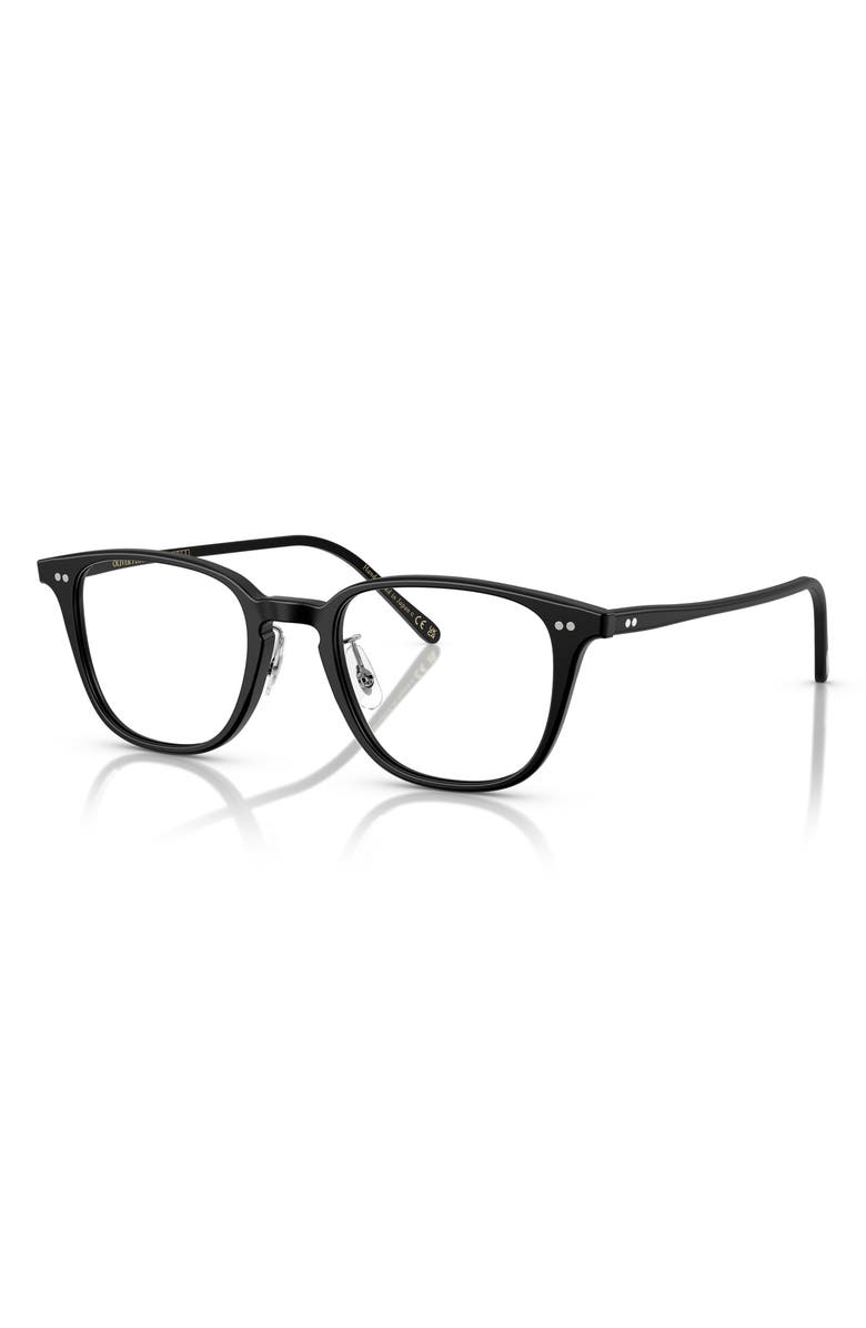 Oliver Peoples 1796 49mm Pillow Optical Glasses, Alternate, color, Semi Matte Black/ Demo Lens