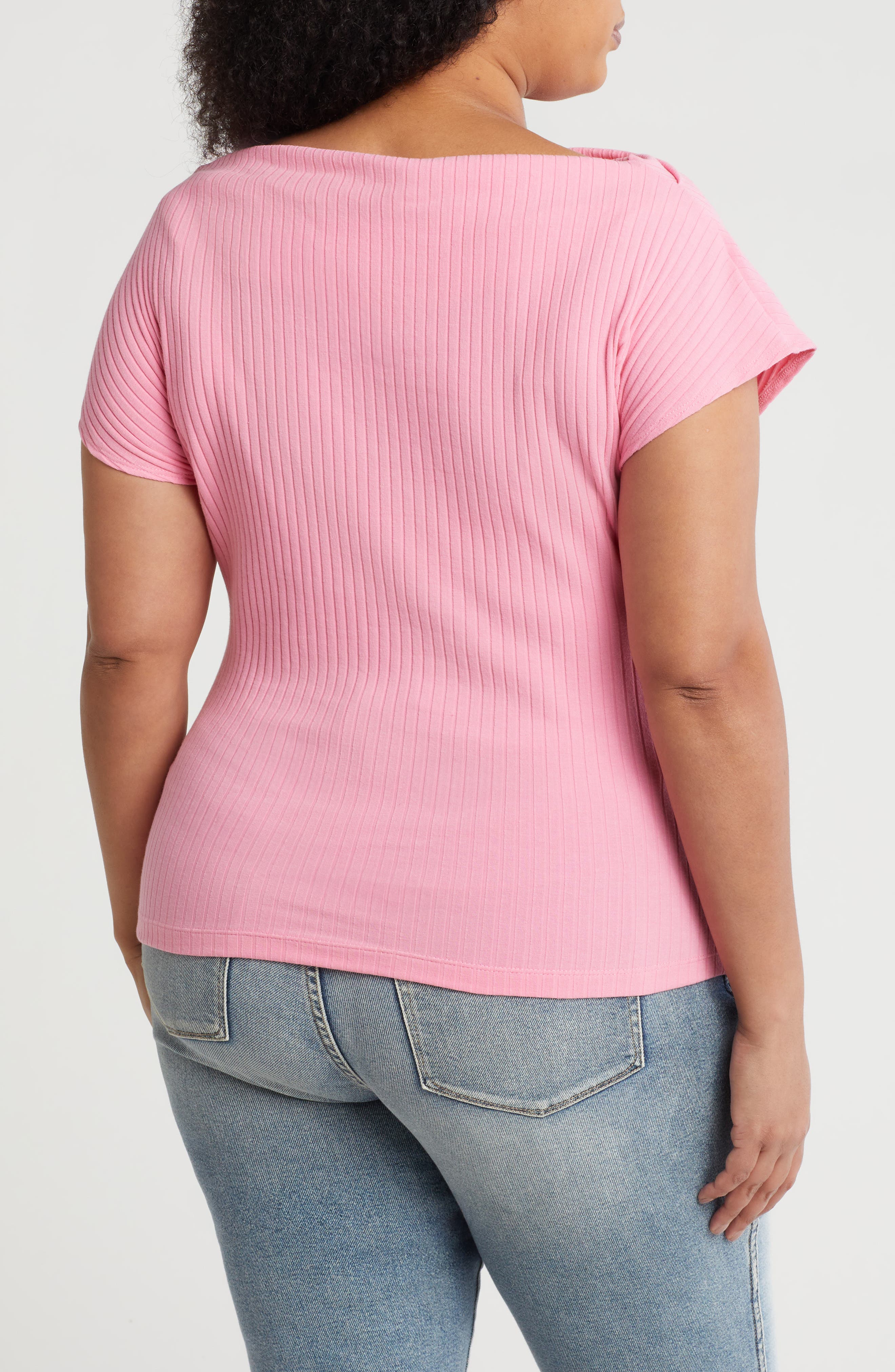 Ribbed Stretch Cotton Top - image 2