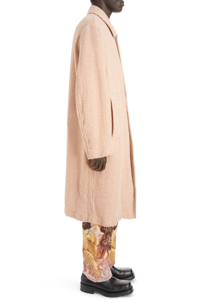 Dries Van Noten Rankle Wool Tweed Topcoat, Alternate, color, 