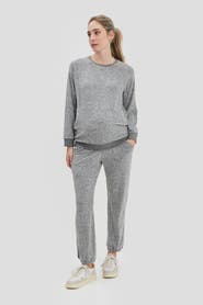 Nom Maternity Heart On My Sleeve Nursing Sweatshirt