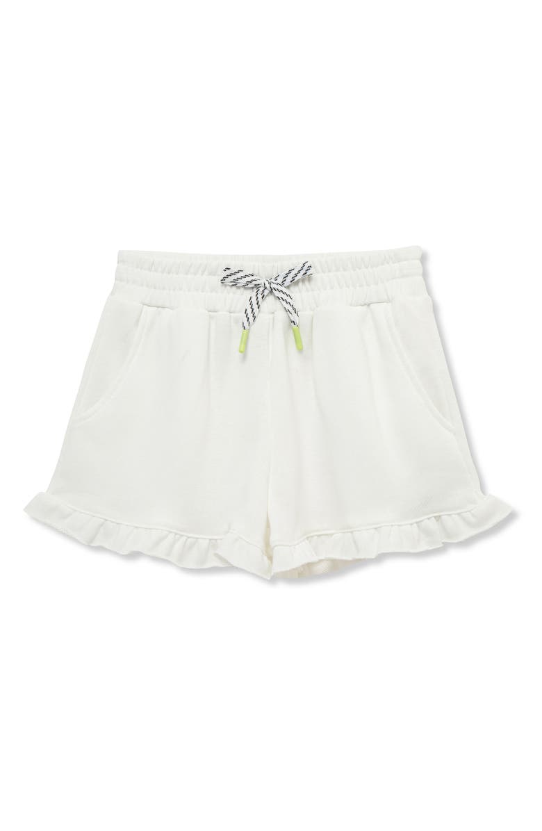 Truce Kids' Ruffle Hem Shorts, Main, color, White