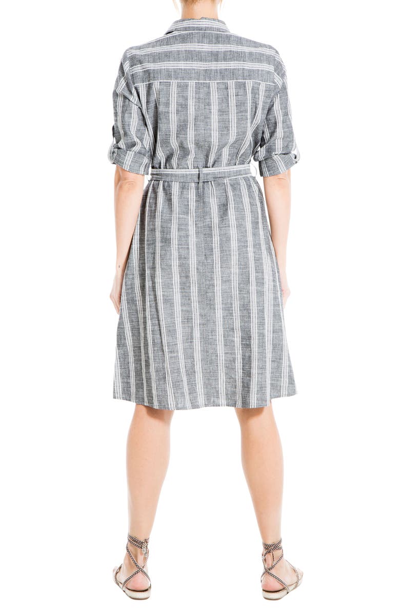 MAX STUDIO Stripe Print Shirtdress, Alternate, color,