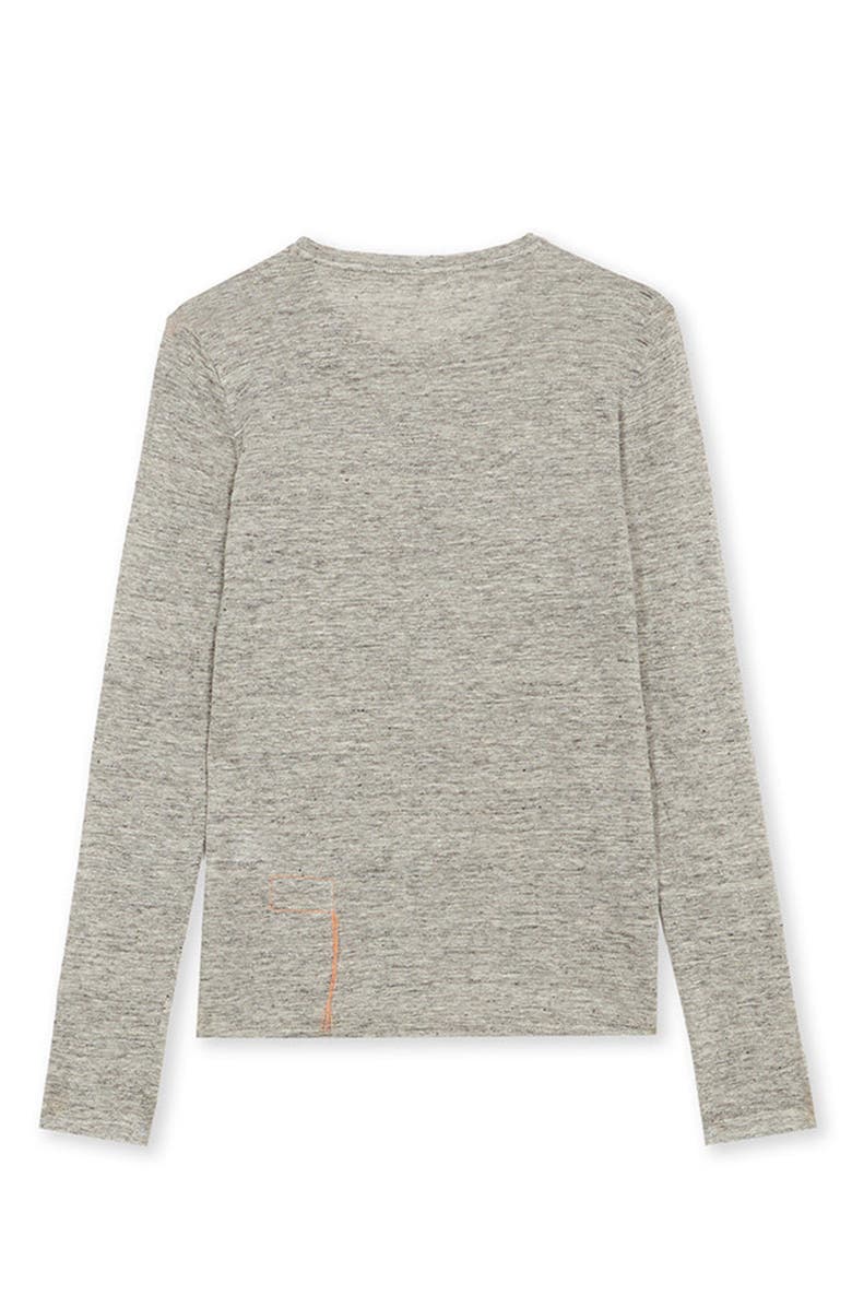 Fortela Coralie Seraph Melange Linen T-Shirt, Alternate, color, Grey